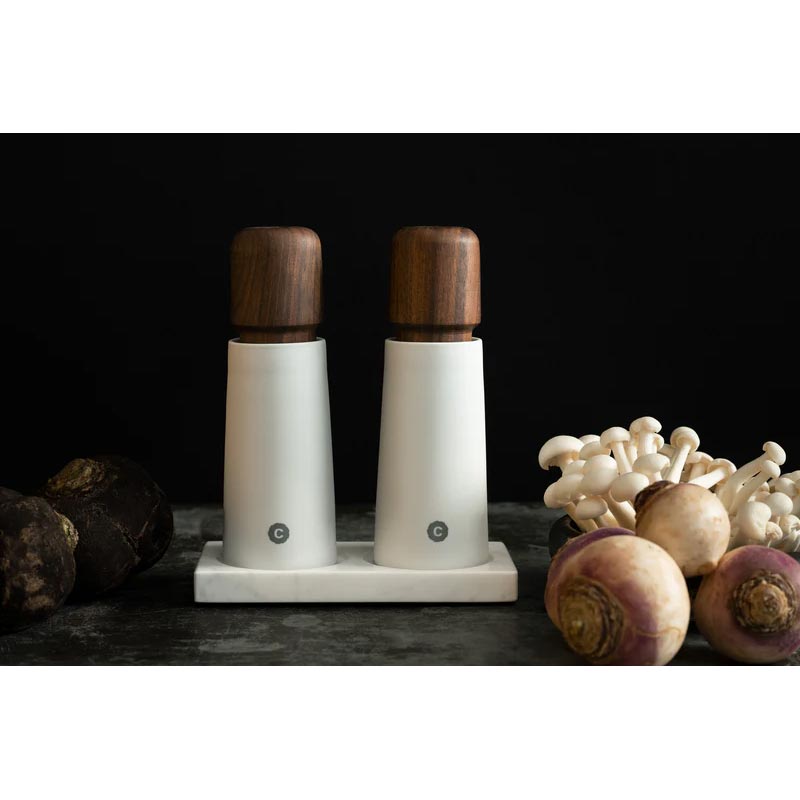 Stockholm Grinder - Walnut/White -des. Carl & Carl for CrushGrind