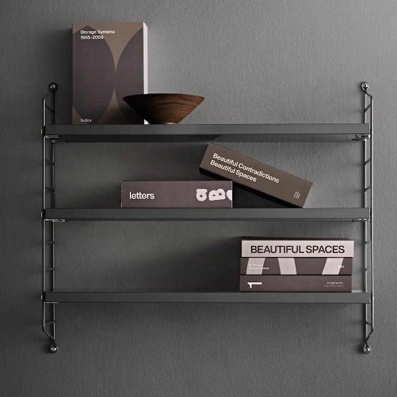 String® Pocket Shelving System - Dark Grey