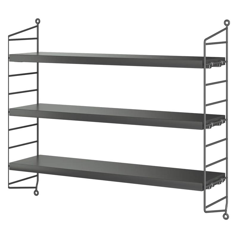 String® Pocket Shelving System - Dark Grey