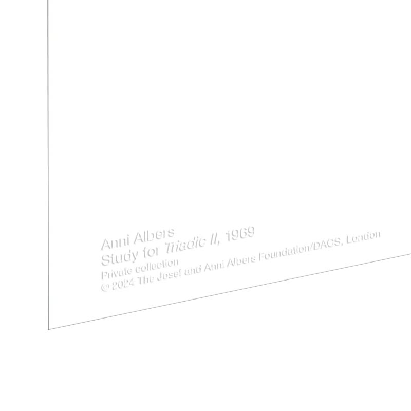 Study for Triadic II poster by Anni Albers