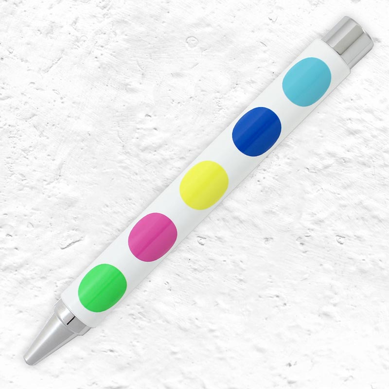 Acme Stylo 33 retractable rollerball: Big Dots