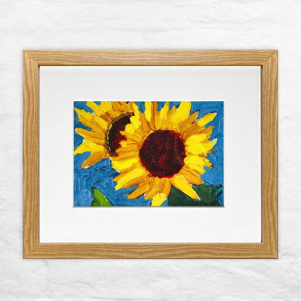 額装品/Sunflowers for Hope（デビット ホックニー） Sunflowers for Hope & Joy (Mini-Frame) by David Hockney