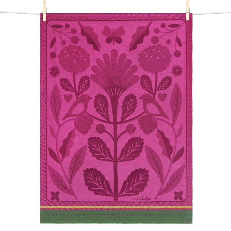 Swallows (Hirondelles) Tea Towel, by Tissage Moutet