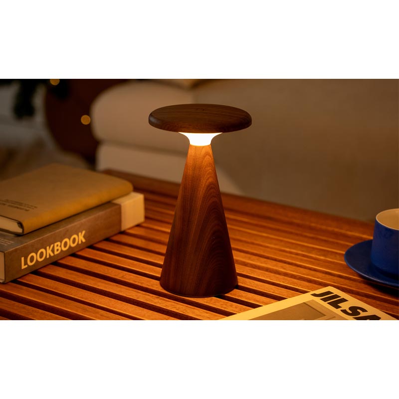 Sylva Table Lamp - Large - Walnut finish - by Gingko