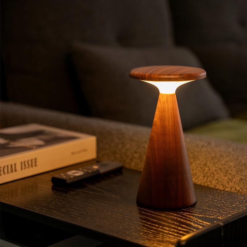 Sylva Table Lamp - Large - Walnut finish - by Gingko