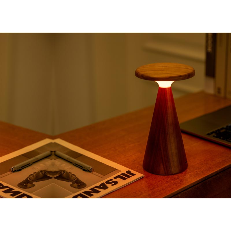 Sylva Table Lamp - Large - Walnut finish - by Gingko