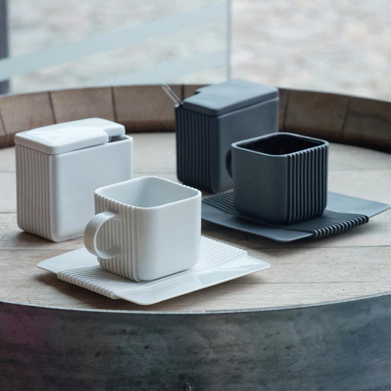 System Coffee Set - White - des. Marek Cecula, Polskie Fabryki Porcelany – Ćmielów Design Studio