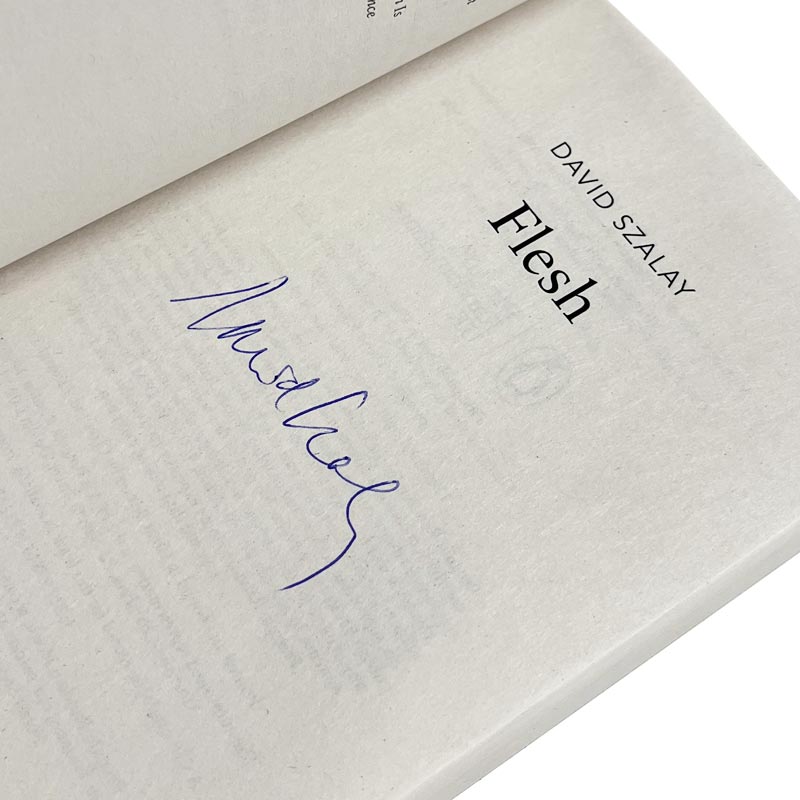 Flesh by David Szalay - Signed Paperback with bookmark