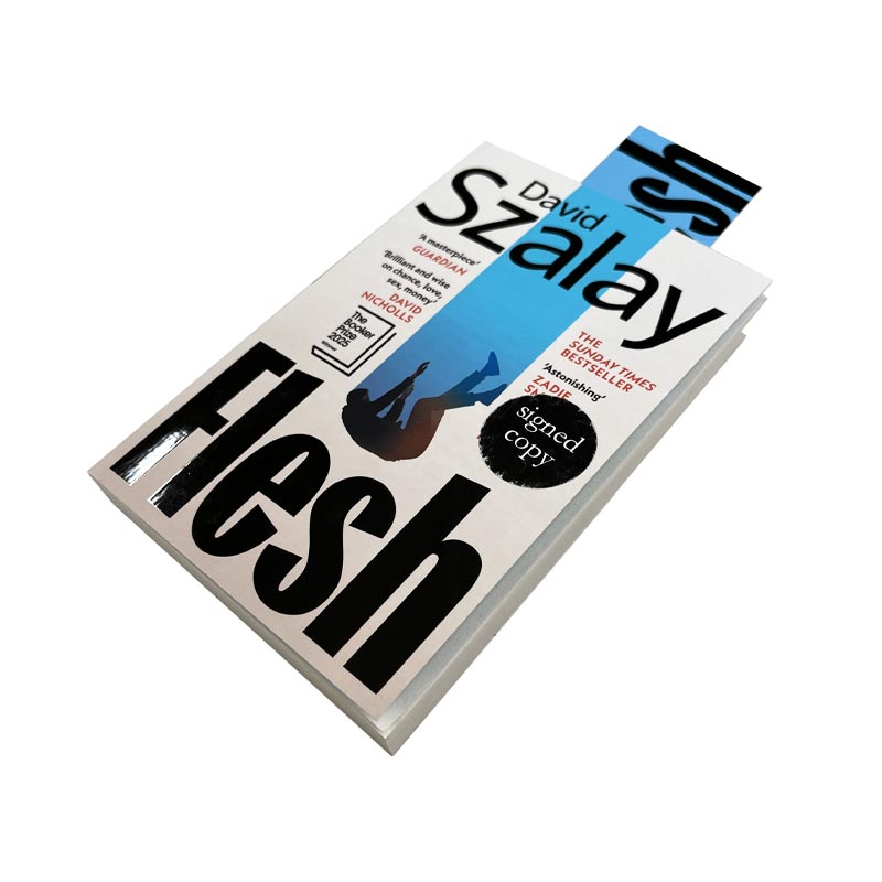 Flesh by David Szalay - Signed Paperback with bookmark