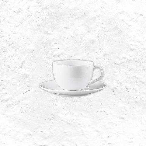 TAC Espresso Cup & Saucer - White Porcelain - des. Walter Gropius, produced by Rosenthal