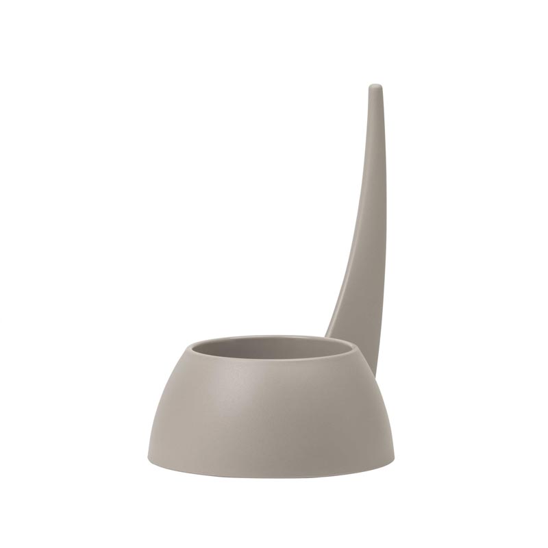 "Tail" Dog Bowl - Dove Grey - by United Pets
