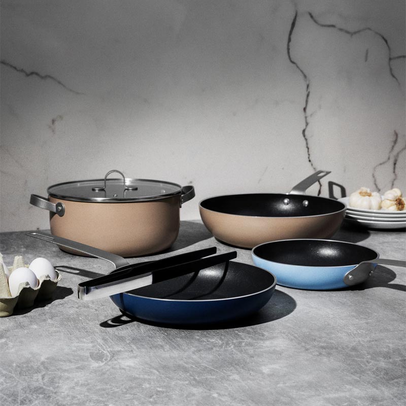 Tama Recycled Aluminium Cookware Set - 5 Pieces - des. Guilio Iachetti for Alessi