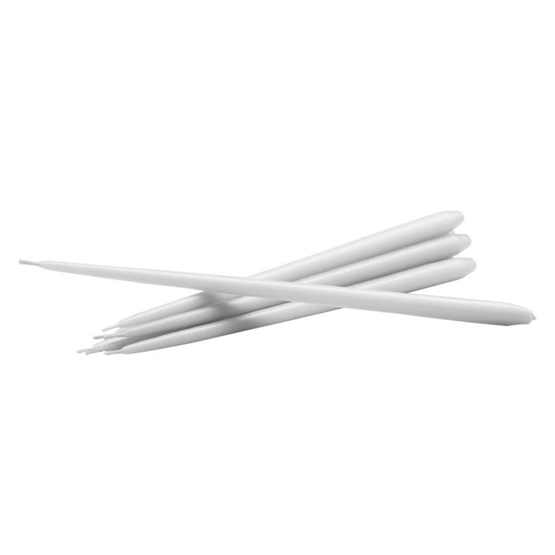 Taper candles - 6pcs - white by STOFF Nagel