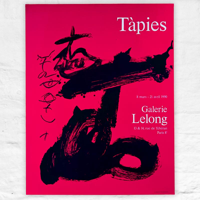 Galerie Lelong poster by Antoni Tàpies
