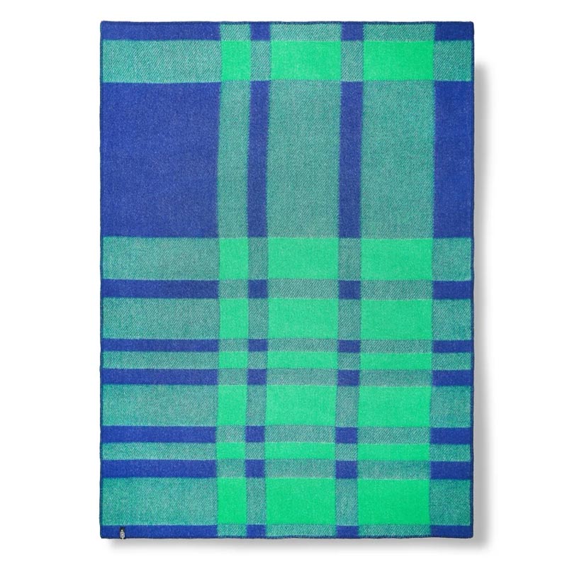 'Tartan Green' Wool Blanket, by Michele Rondelli