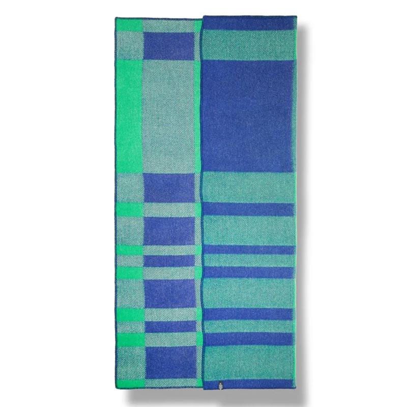 'Tartan Green' Wool Blanket, by Michele Rondelli