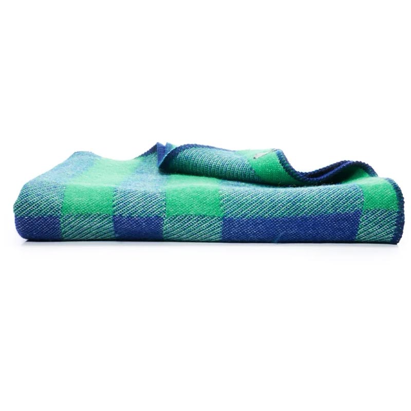 'Tartan Green' Wool Blanket, by Michele Rondelli