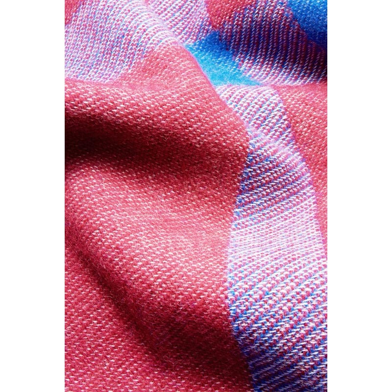 'Tartan Pink' Wool Blanket, by Michele Rondelli