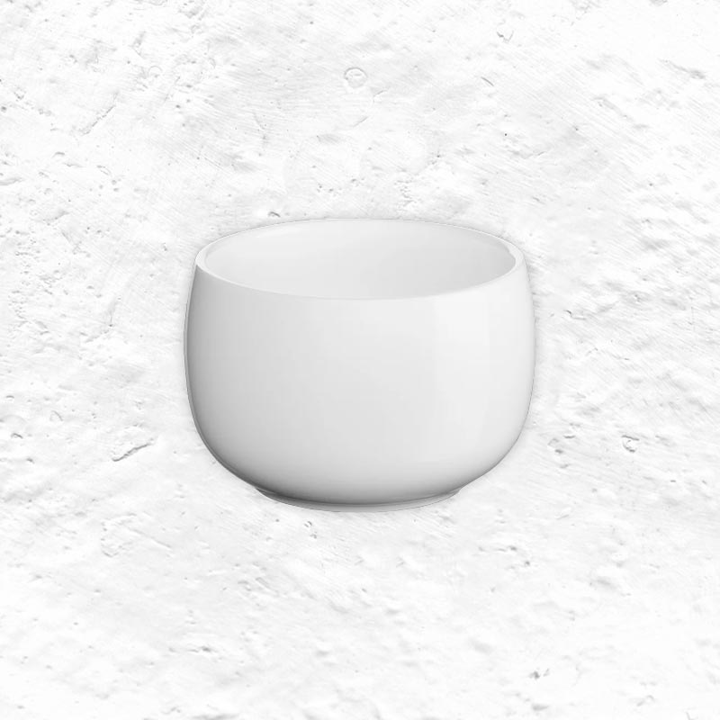 Japandi tea bowl - white - 0.2 litre capacity - by ASA