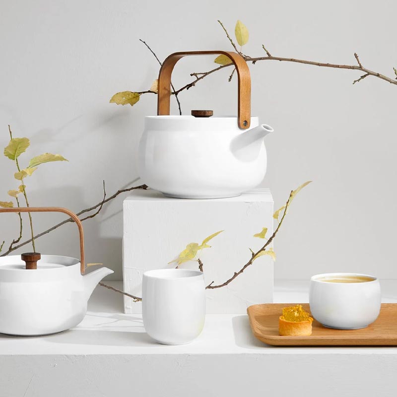 Japandi tea bowl - white - 0.2 litre capacity - by ASA