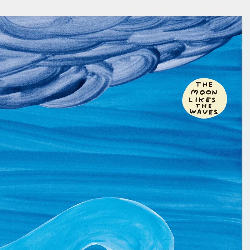 The Moon (2024) poster by David Shrigley