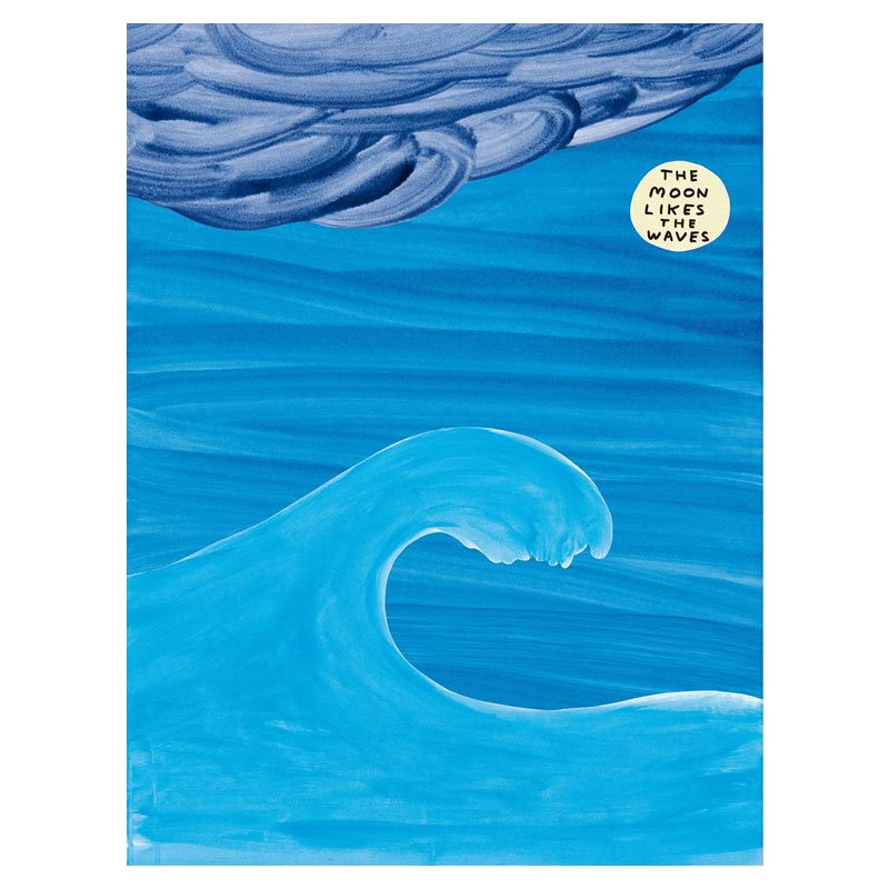 The Moon (2024) poster by David Shrigley