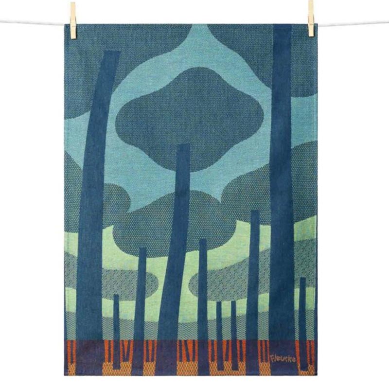 Thistle (Chardon) Tea Towel, by Tissage Moutet