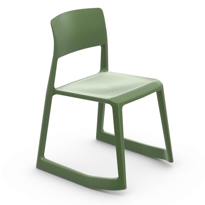 Tip Ton Side Chair - Industrial Green - des. Edward Barber and Jay Osgerby, 2011 (made by Vitra)