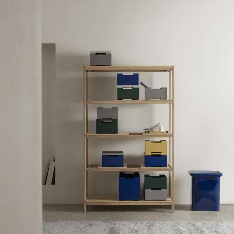 Toki Ceramic Stool / Side Table - Mazarine Blue - by Blomus