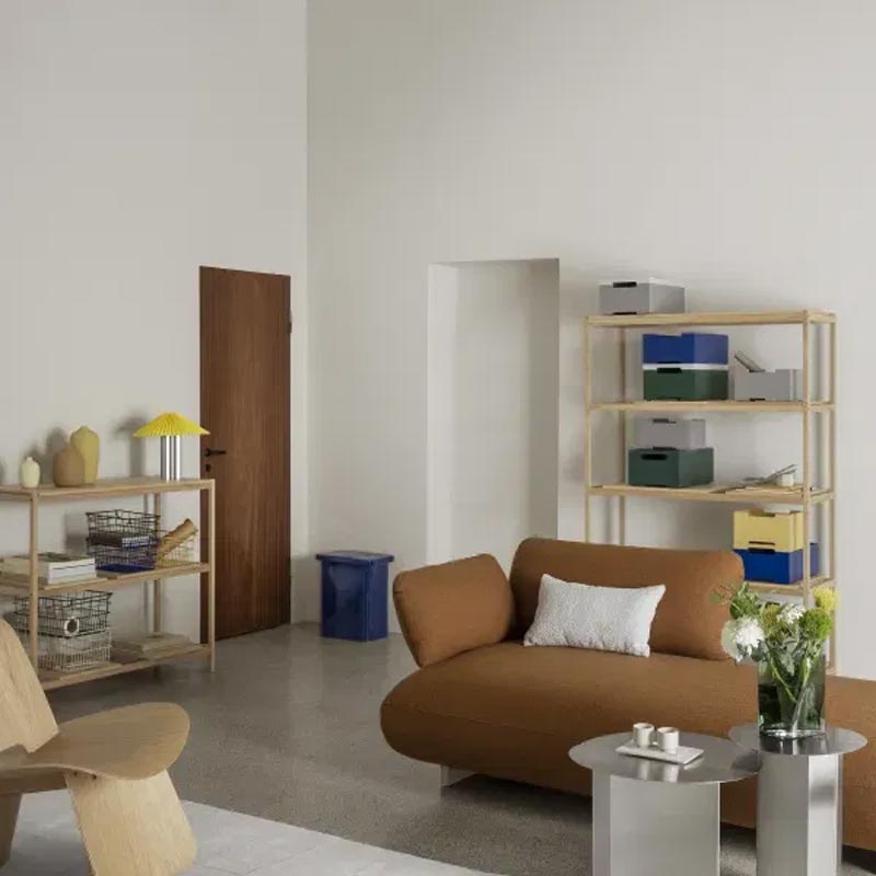 Toki Ceramic Stool / Side Table - Mazarine Blue - by Blomus