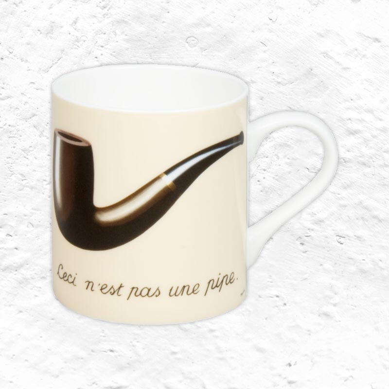 René Magritte The Treachery of Images Bone China Mug by Könitz