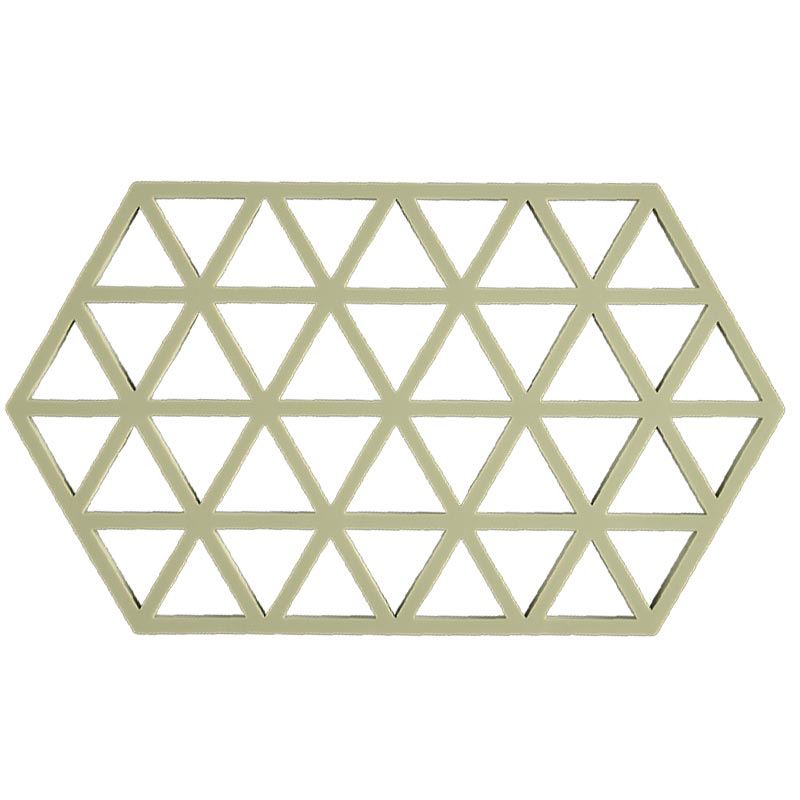 Triangles Trivet - Double - Matcha Green - by Zone Denmark