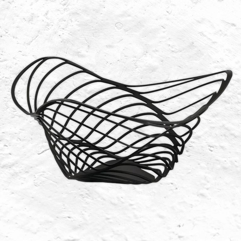 Trinity Citrus Basket (black) des.Adam Cornish (made by Alessi)