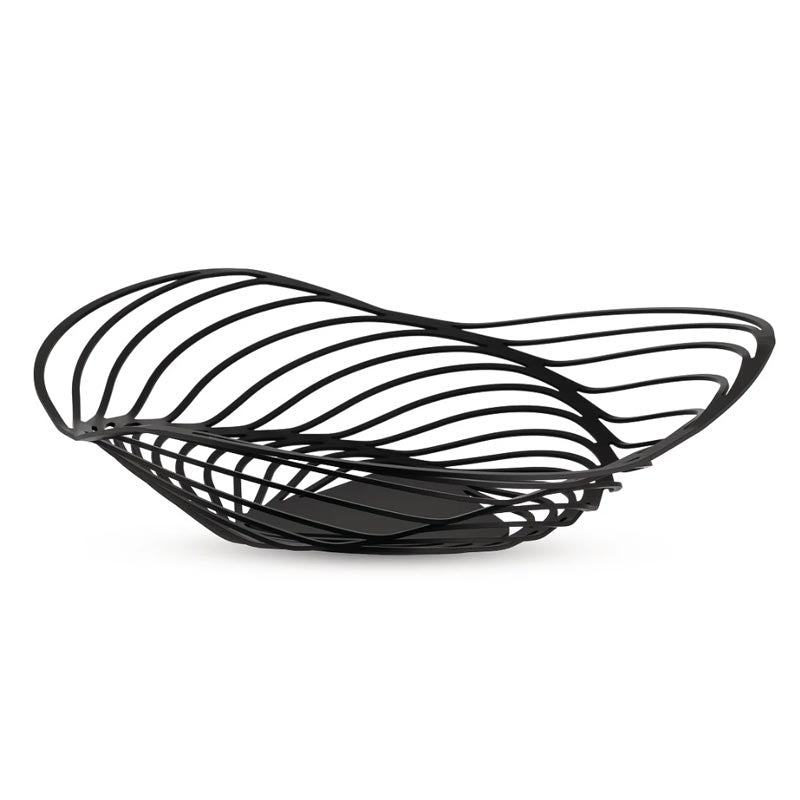 Trinity Basket / fruit bowl (black) - des. Adam Cornish (made by Alessi)