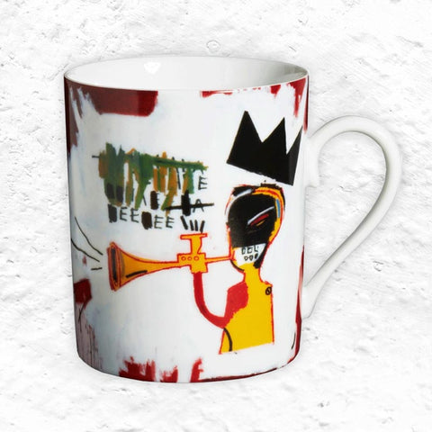 Jean-Michel Basquiat 'Trumpet' Limoges Porcelain Mug
