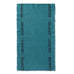 Bon Appetit 100% Linen Tea Towel in Turquoise/Black by Charvet Editions