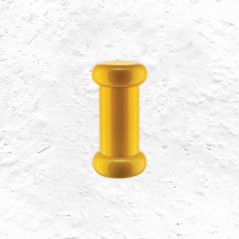 Twergi Grinder - Yellow - des. Ettore Sottsass for Alessi