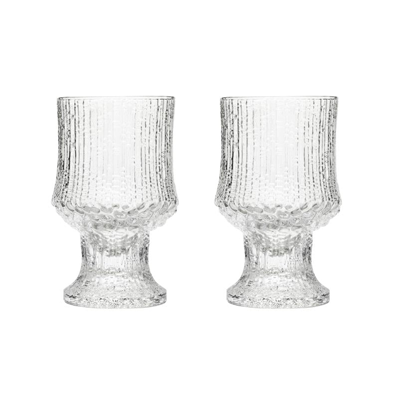 Ultima Thule Set of 2 Red Wine Glasses, des. Tapio Wirkkala, 1968, for Iittala