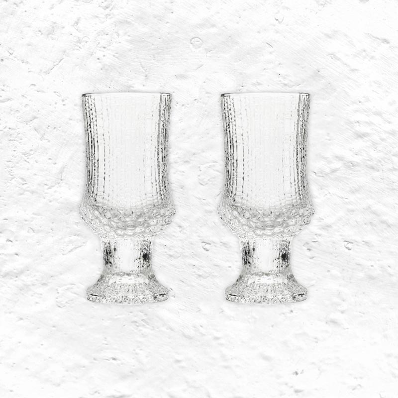 Ultima Thule Set of 2 White Wine Glasses -16 cl - des. Tapio Wirkkala, 1968, for Iittala