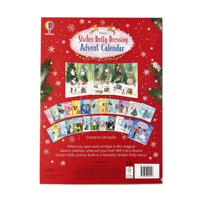 Sticker Dolly Dressing Advent Calendar by Fiona Watt (HARDBACK)