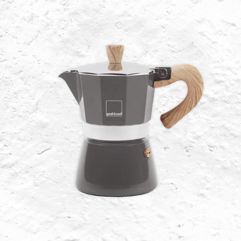 Venezia 3 Cup Espresso Maker - Grey - Gnali & Zani