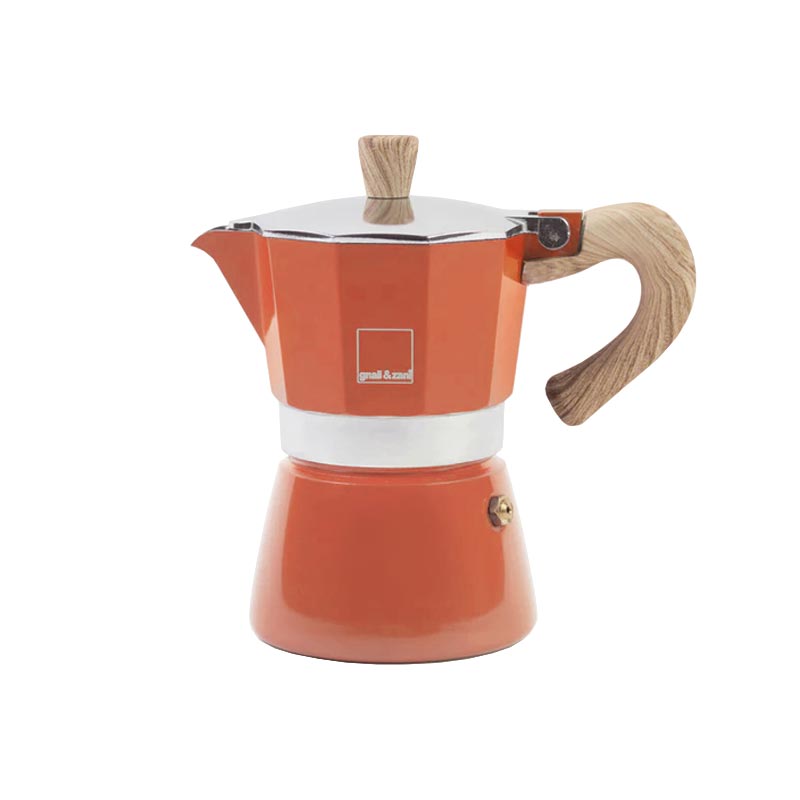 Venezia 3 Cup Espresso Maker - Orange - by Gnali & Zani