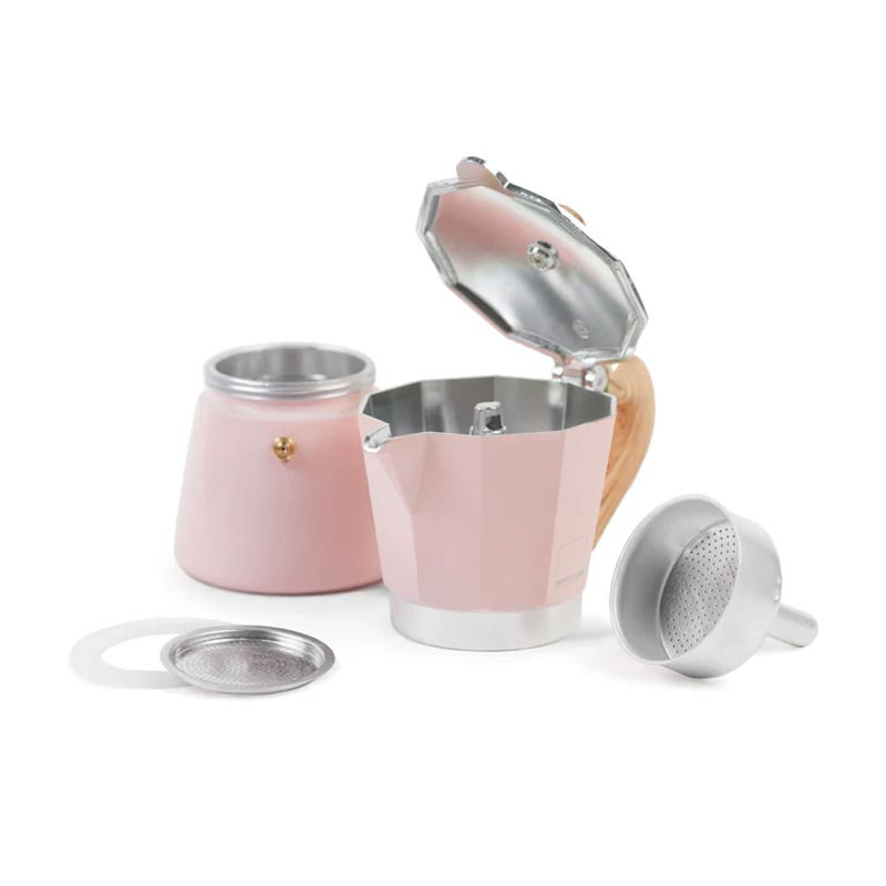 Venezia 6 Cup Espresso Maker - Pink - by Gnali & Zani