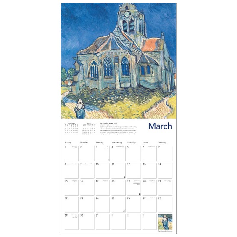 Van Gogh Landscapes 2026 Wall Calendar