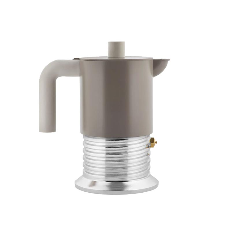 Vite coffee maker - 3 cup - Warm Grey - des. Philippe Malouin for Alessi