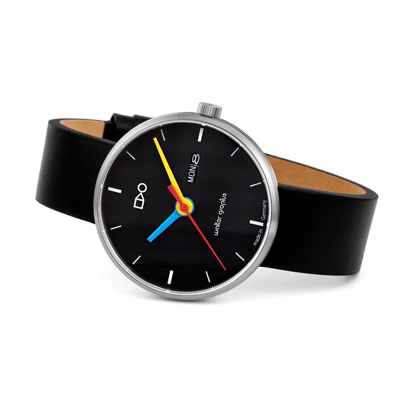 Simplex Watch, Black, by Walter Gropius