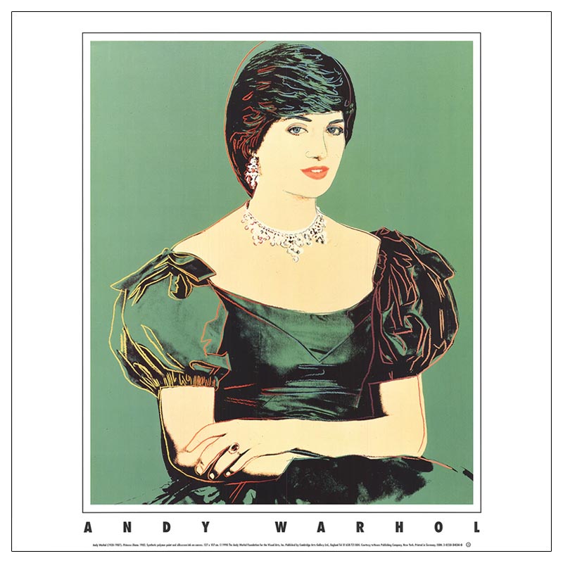 Princess Diana poster by Andy Warhol