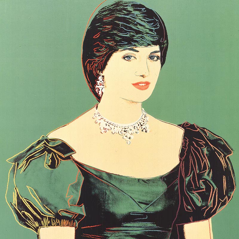 Princess Diana poster by Andy Warhol