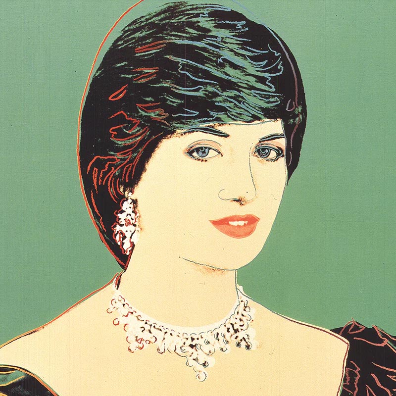 Princess Diana poster by Andy Warhol