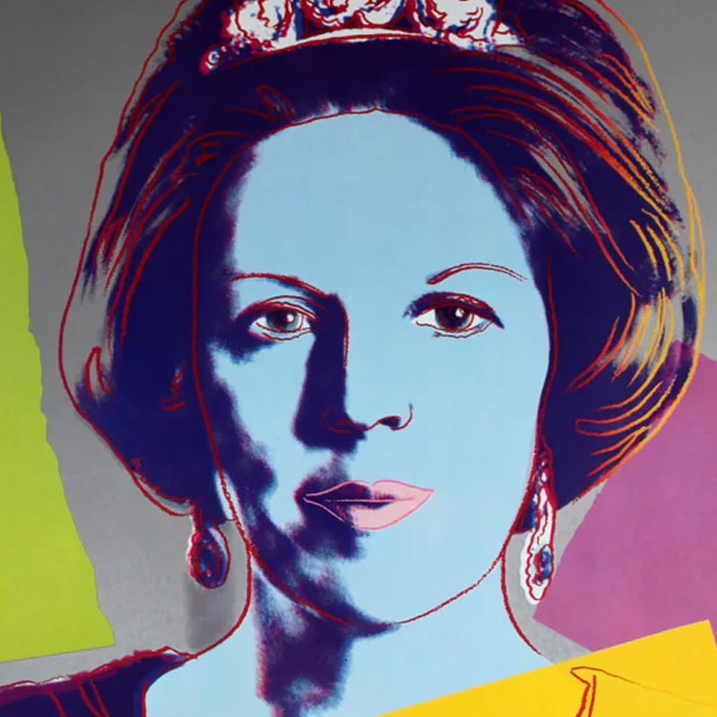 Reigning Queens: Queen Beatrix of the Netherlands poster by Andy Warhol